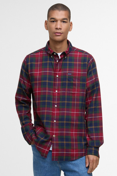 Barbour Fortrose Tailored Tartan Gömlek TN69 Winterberry Tartan