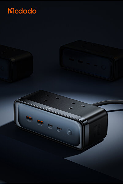 Mcdodo | 70W 2C+2A+2AC GAN Lightning Protection Power Strip (UK)