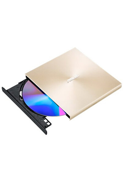 ASUS Εξωτερική συσκευή εγγραφής DVD ZenDrive U9M, 8X, εξαιρετικά λεπτή 13,9 mm, υποστήριξη M-DISC, E-Green, Χρυσό