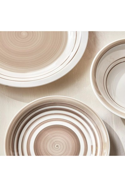 Generic Earl 18-Piece Stoneware Dinner Set - Serves 6