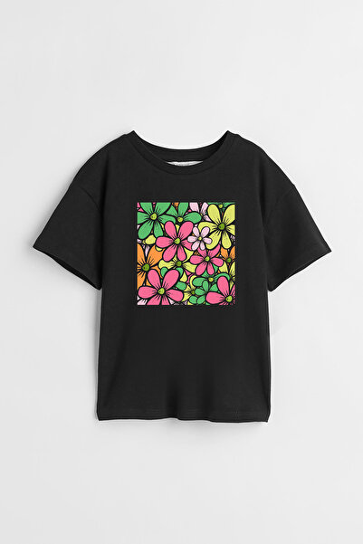 Darkia تي شيرت للأطفال للجنسين بتصميم خاص مطبوع عليه زهور زهرة الأقحوان الربيعية