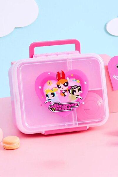 Miniso Powerpuff Girls Lisanslı Saplı Yemek Kabı - 1.6L