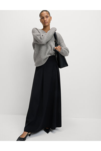 Marks & Spencer Dokulu V-Yaka Triko Kazak