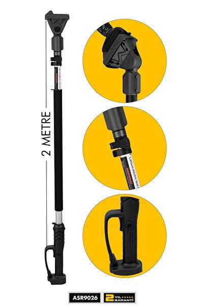 ASSUR Bağ Bahçe Budama Testere Makas İle Uyumlu Teleskopik Kol