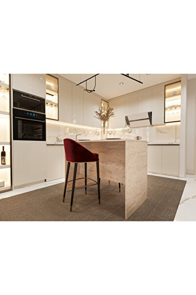 asratrend %100 MDFLAM 120cm Mutfak Adası Yemek ve Bar Masası MA-03