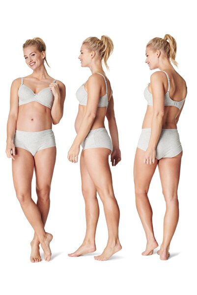 NOPPIES Grey maternity tights cotton Melange