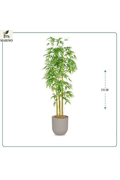 Generica شجرة بامبو صناعية - 215 سم مع المركن بلاستيك