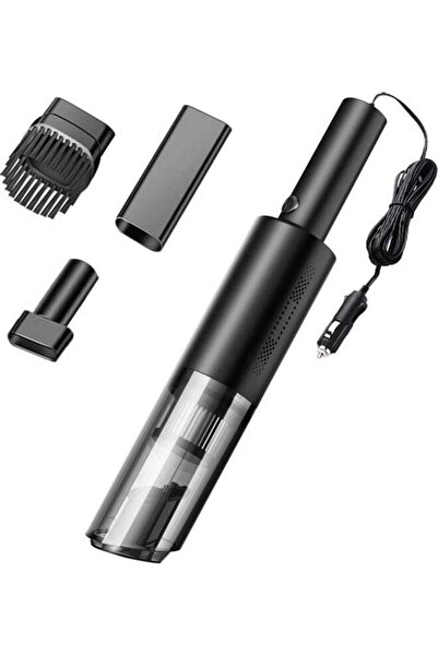 Generic مكنسة كهربائية محمولة للسيارة 6000 باسكال 120 وات 78B-2 أسود/أبيض