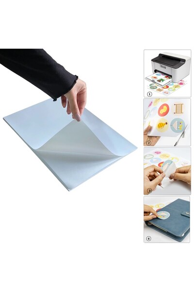 PROCART Folie foto A4, 20 de coli adezive, lucioasă, imprimabilă cu jet de ce...