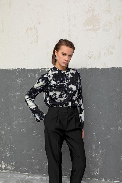 KAMEYA DESENLİ BLUZ 26W10859