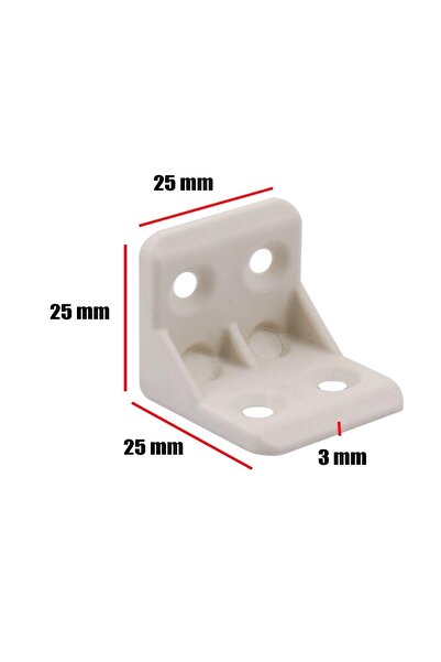 tify Plastik L Köşe Bağlantı Aparatı, L Plastik Gönye Köşebent Beyaz 50 Adet