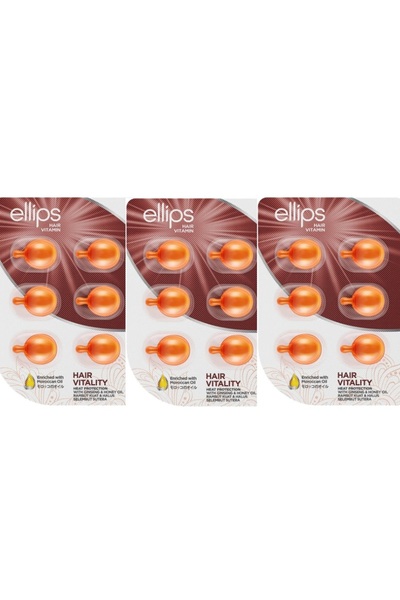 Ellips Hair Vitamin Vitality Canlandırıcı Saç Vitamini 6 Kapsül 3 lü