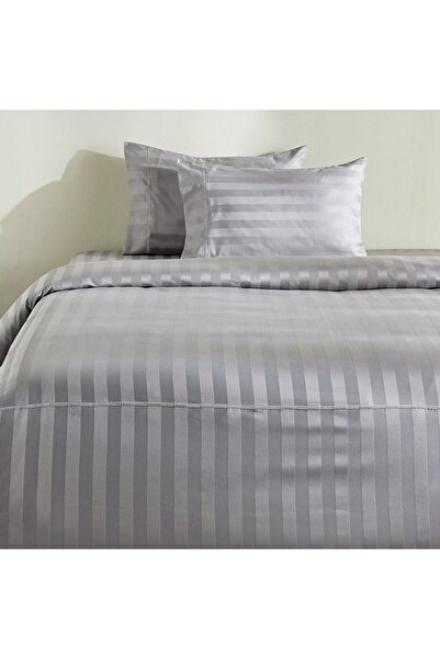 Generic Satin Stripe Pima Cotton Sateen 525 Thread Count 3-Piece Queen Duvet Cover Set - 200x200 cm