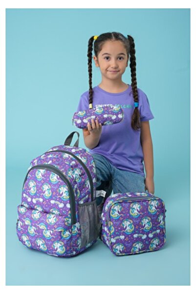 Furlo مجموعة حقائب مدرسية ثلاثية من نادي كامبريدج بولو PLCAN2079-341 يونيكورن