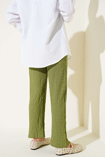 MODA Bubble Gofre Fabric Embossed Summer Trousers