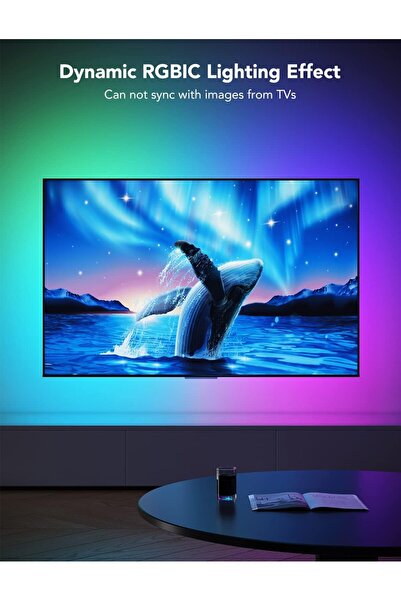 Govee TV LED Backlight, RGBIC Smart LED Strip Lights for 55-65 Inch TVs