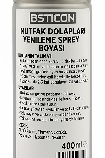 BEST SPREY Mutfak Dolap Boyası – BSTICON Sprey Boya 400ml