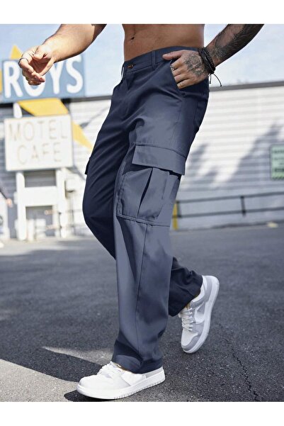 Wkm Denim Erkek Kargo Cepli Gabardin Regular Fit Pantolon