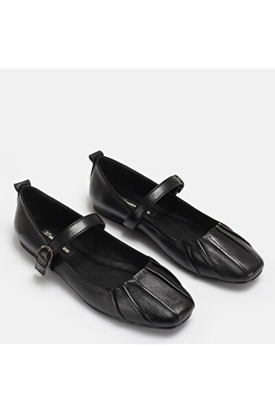 37Numara BÜYÜK NUMARA AYAKKABI BABET SİYAH HAKİKİ DERİ 41-42-43