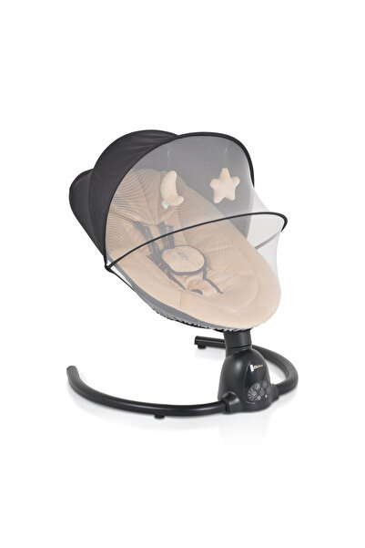 Moni Electric baby swing Clarissa Beige with remote control, motion sensor, 5 swing speeds