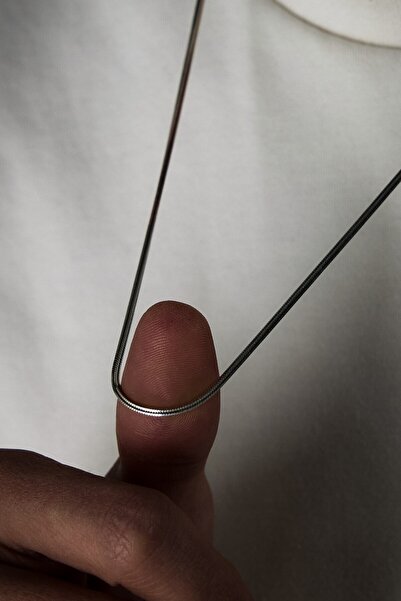 Ricco Jewellery 925 Ayar Gümüş Old Money Oskitli Kare Tilki Kuyruğu Zincir