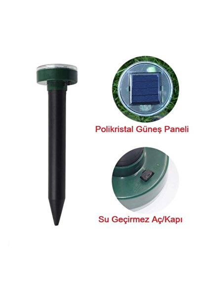 Uscvis Solar Güneş Enerjili Akrep,Köstebek,Yılan Fare Kovucu 750-1000 M2 Etkili Yuvarlak