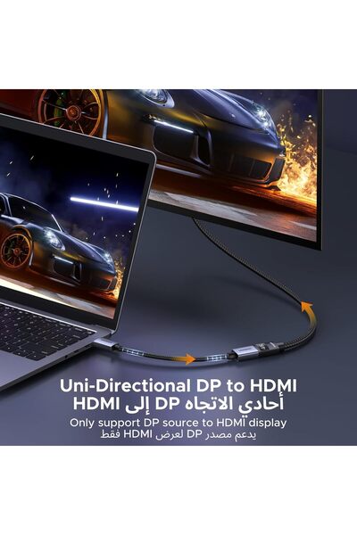 Ugreen DisplayPort to HDMI Adapter 0.2m (DP→HDMI, 4K)