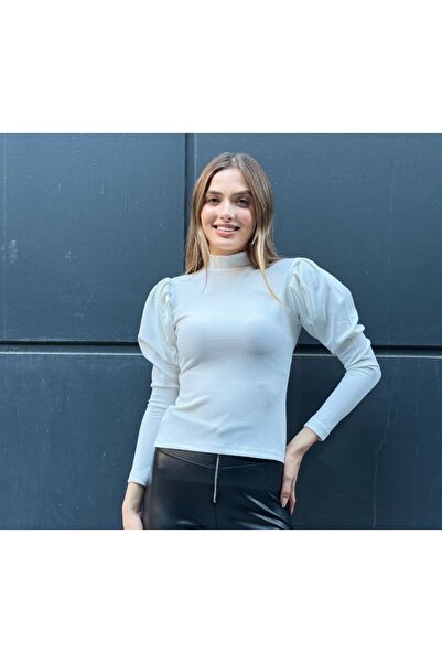 Next Women's Balloon Sleeve, Crepe Fabric Blouse.