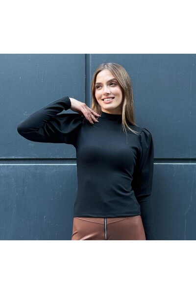 Next Women's Balloon Sleeve, Crepe Fabric Blouse.
