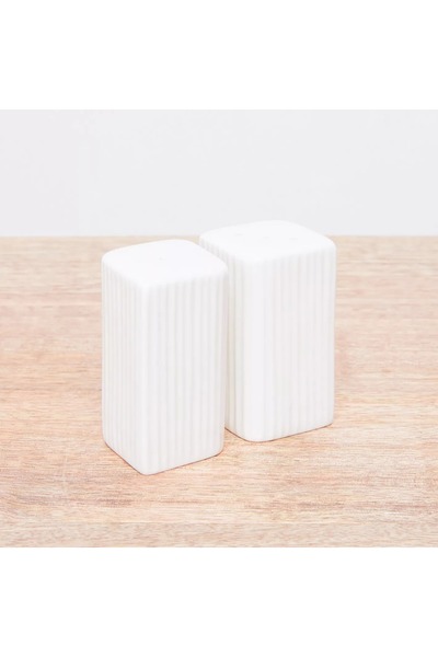 Generic Ripple Textured 2-Piece Salt and Pepper Shaker Set