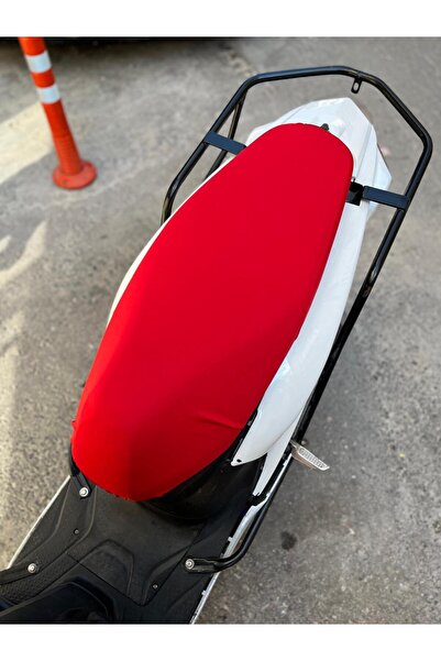 SSS TEKSTİL Husa scaunului pentru motociclete 50 cc 150 cc compatibil rosu