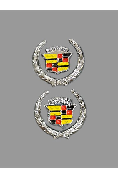 OTO SÜSLEN İSTANBUL Cadillac Fındık Metal Arma 2 Adet