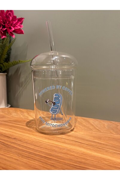 page journals Mitokondrili Kahve bardağı pipetli kapaklı