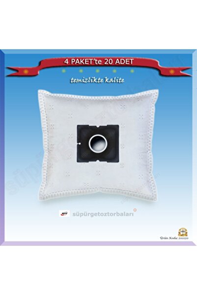 Ürkmez Ticaret S 4964 S 4964 كيس غبار المكنسة الكهربائية تورنيدو فليكس 20 قطع...