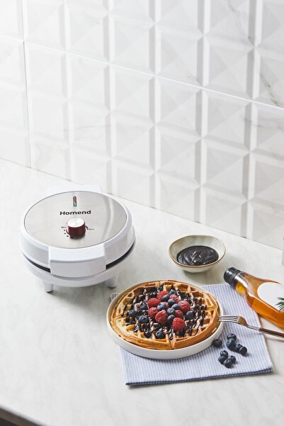 DEKORANLA Beyaz Waffle Makinesi, Pratik ve Leziz Waffle Hazırlama Aracı