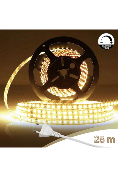 MSN Kit Bandă LED 220V SMD2835, 120LED/m, 8W/m IP65 - 25 metri - 4000K