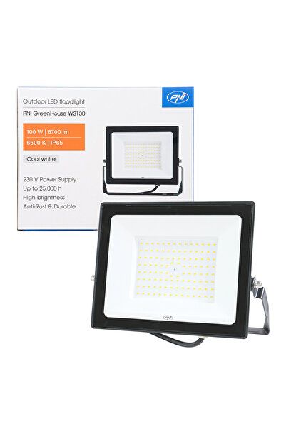PNI GreenHouse WS130 100 W LED рефлектор, захранване 230 V, 8700 lm, 6500 K, ...