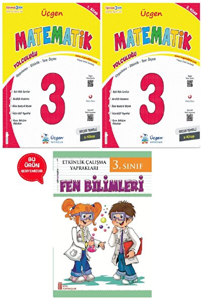 Üçgen Yayıncılık 3.Sınıf Beceri Temelli MATEMATİK Yolculuğu 1. Kitap ve 2. Ki...