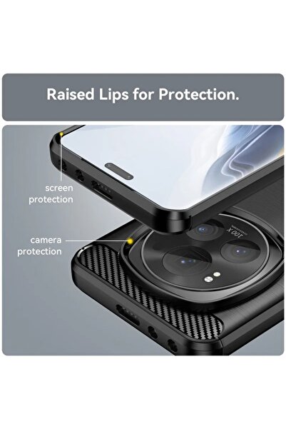 SKYDDAR INNOVATION Carcasă pentru Xiaomi 15, silicon carbon, silicon subțire, cu textură din fibră de carbon, set de autocolante, albastru