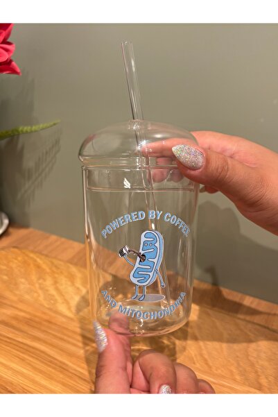 page journals Mitokondrili Kahve bardağı pipetli kapaklı