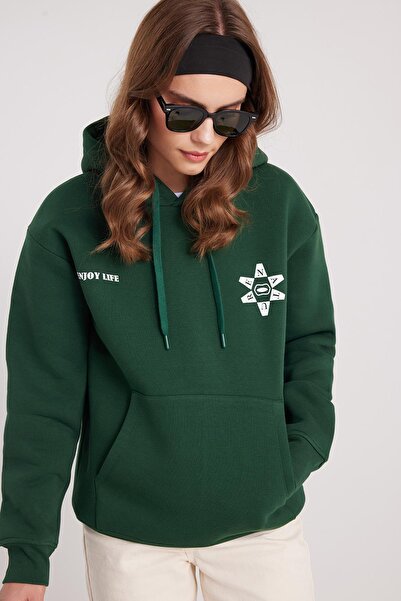 Tudors سويت شيرت نسائي كبير الحجم ذو قصة واسعة من القطن الناعم ذو ملمس ناعم م...