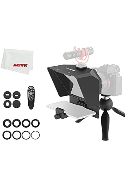 AMBITFUL PRONSTOOR Teleprompter Kit Portable Inscriber Mobile Phone Teleprompter Artifact Video With