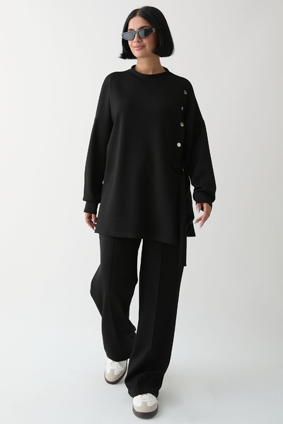 InStyle Black Set with Fastening Detail Snap Fasteners