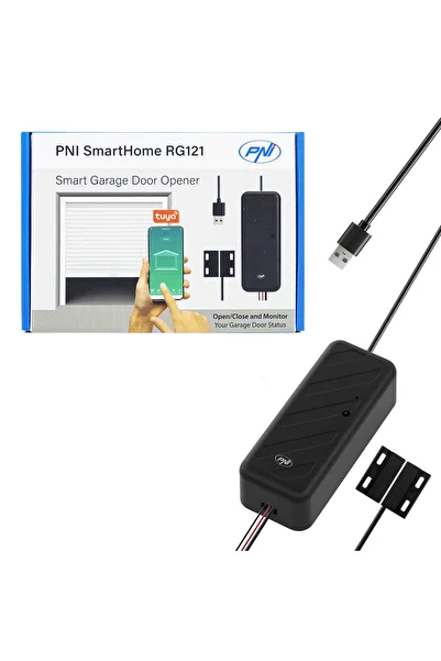 PNI -RG121 SmartHome RG121 Smart Relay with Wi-Fi for Controlling Garage Door/gate Opening, Black