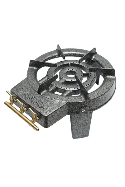 Breckner Germany Gas burner for cooking, cast iron, 30x10.7 cm