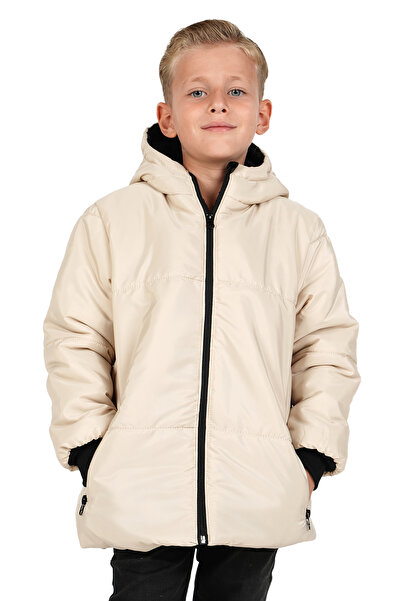 Merdia Boy's Water and Windproof Hooded Coat with Fur Lining