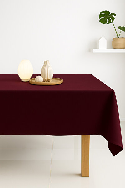 SADEN HOME غطاء طاولة من القماش القطني القابل للغسل