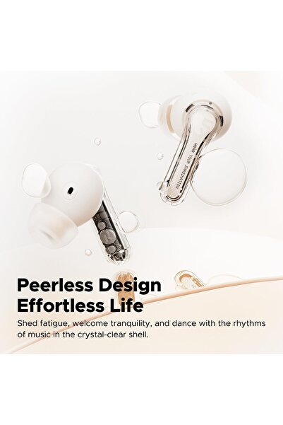 SoundPEATS Clear Wireless Earbuds — Bluetooth 5.3, 40H Playback, 12mm Driver, Dual Mic ENC