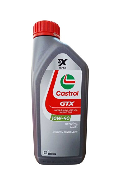 CASTROL GTX 10W-40 Motor Yağı 1 Lt (Ü.T:2024)