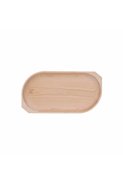 Z-Tools Beech Wood Serving Plate with One Compartment, 44x23x2.5 cm EXT6174